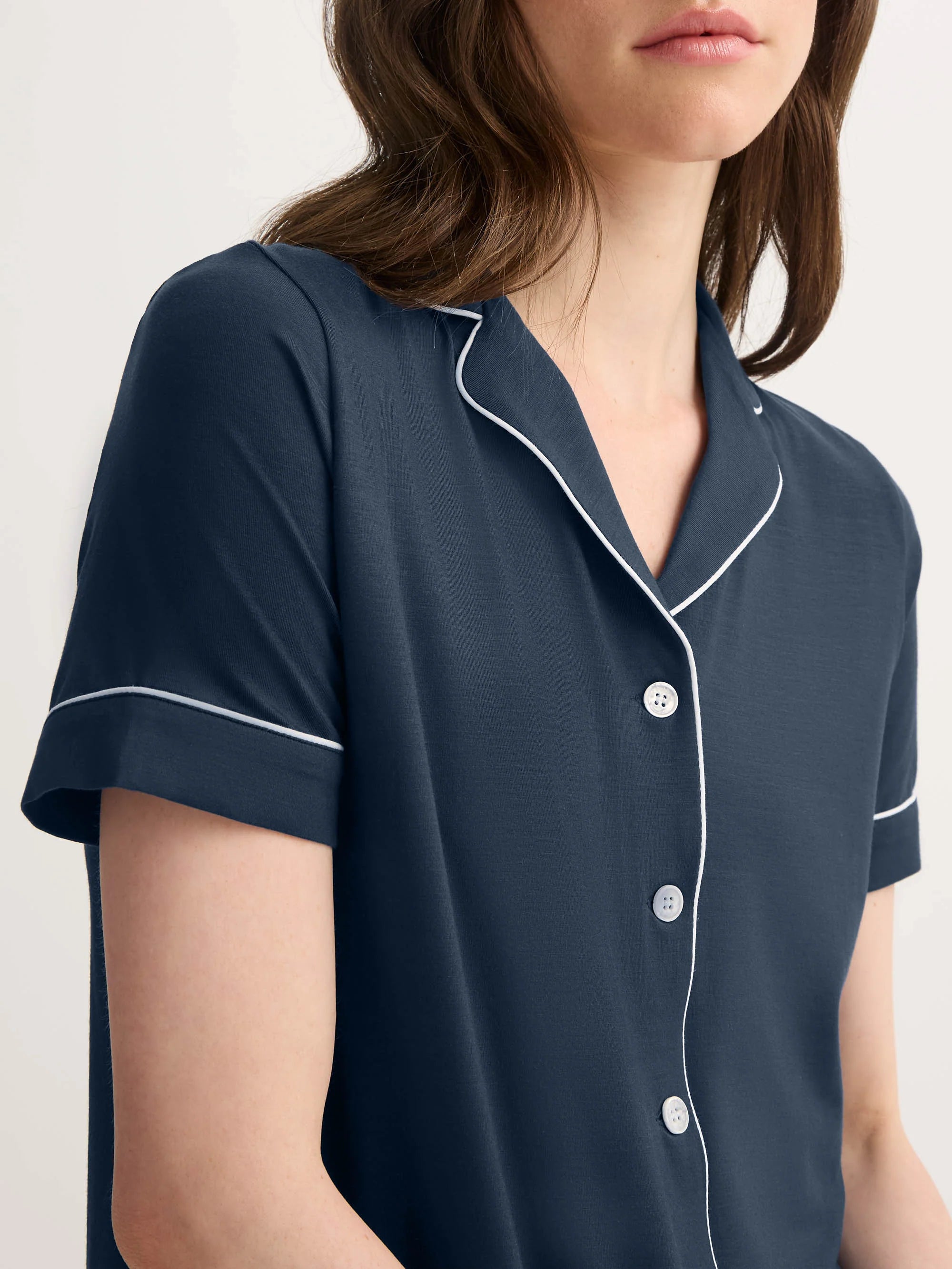 Cloud Pajama Set - Deep Ocean Blue