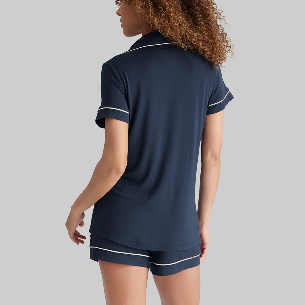 Cloud Pajama Set - Deep Ocean Blue