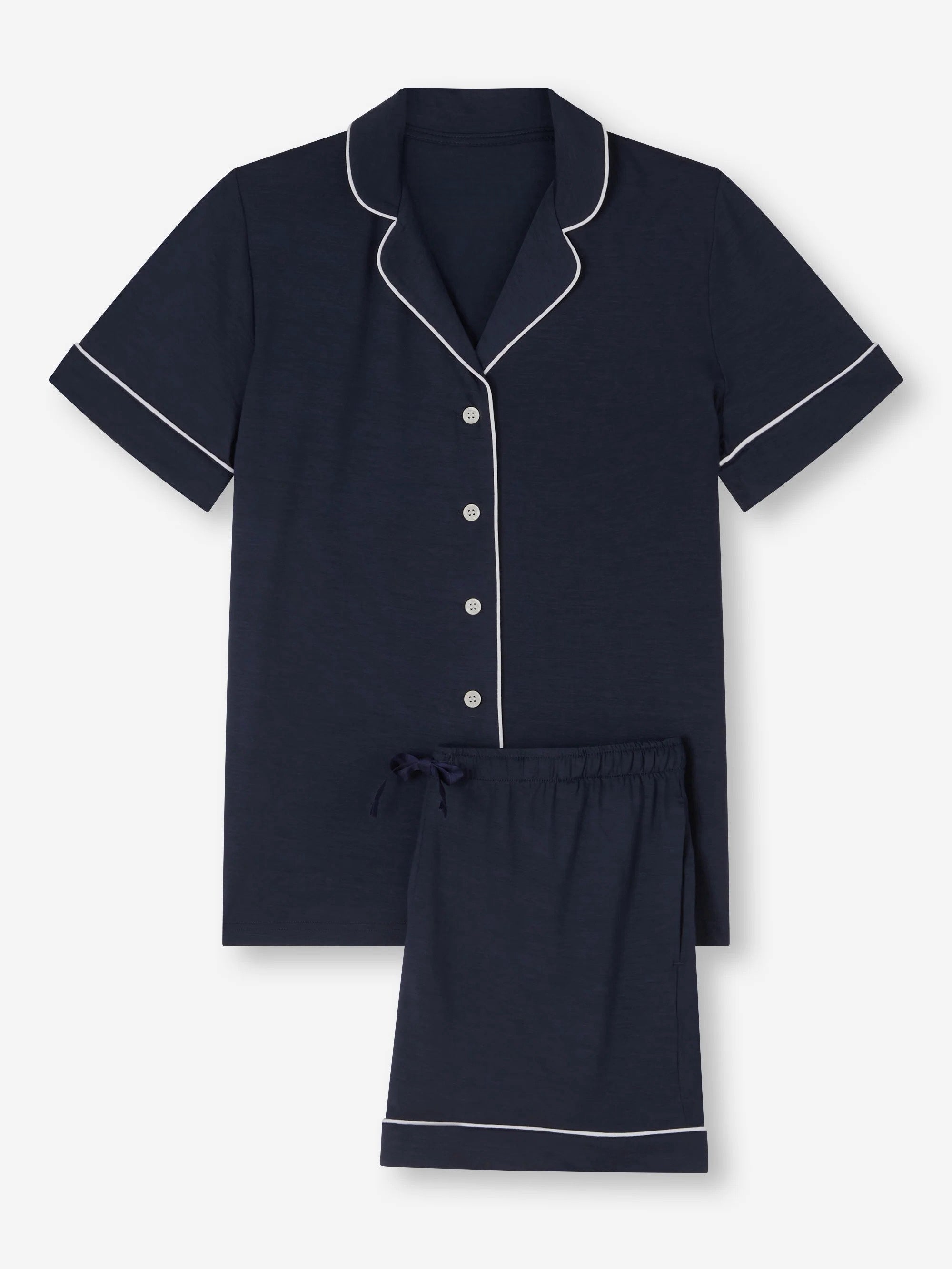 Cloud Pajama Set - Deep Ocean Blue